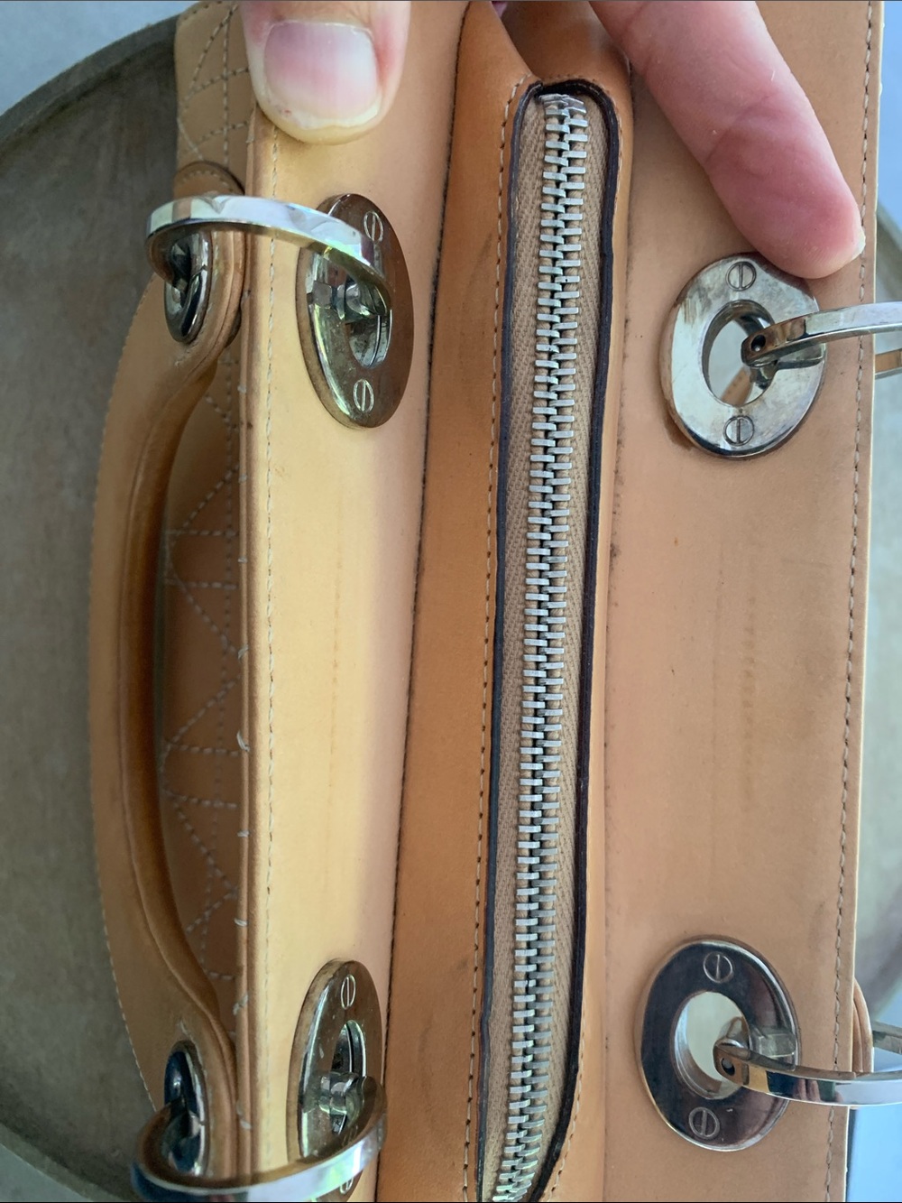Authentic Christian Dior Calfskin Cannage stitched Small Lady Dior - Picture 17 of 17